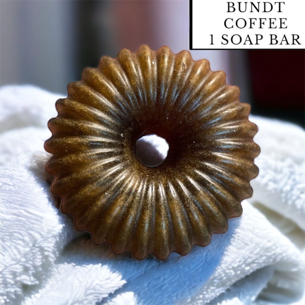 1 Bar, Coffee Bundt Soap, Handmade, Great Gift Idea! ( PRICE IS FIRM )